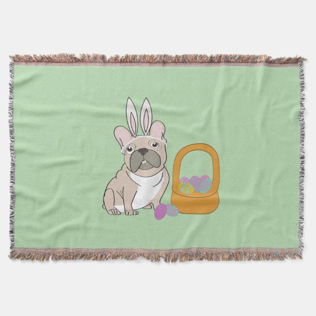 Osterfranzösische Bulldogge Decke (Vorderseite)