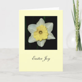 "Osterfreude" daffodil Grußkarte Feiertagskarte