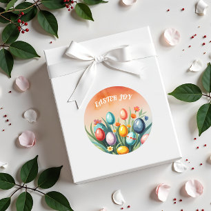 Osterfreude, Frühjahr Runder Aufkleber