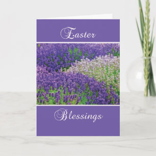 Osterfreude, Lavendel-Blume Feiertagskarte