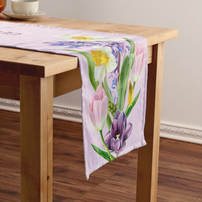 Osterfrühling florale religiöse Christlich Kurzer Tischläufer (Beispiel)