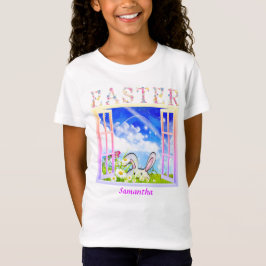 Osterfrühlingfenster Personalisiert T-Shirt