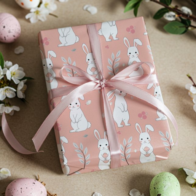 Ostergeblasene Pastete Pink Wrapping Paper Geschenkpapier (Von Creator hochgeladen)