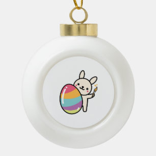 Ostergeblasenes Ei Malerei Ostereier Niedlich Ador Keramik Kugel-Ornament