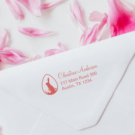 Ostergeblasenes Ei Rücksendeadresse Gummi Briefmar Gummistempel