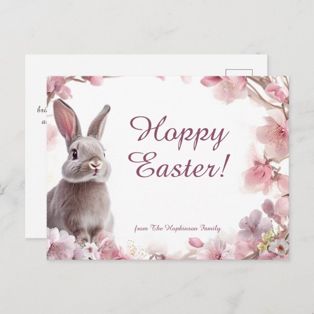 🐇 Ostergenuss Feiertagspostkarte (Vorne/Hinten)