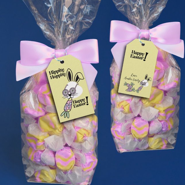 Ostergeschenk-Anhänger Retro Flower Power Hase Geschenkanhänger (Von Creator hochgeladen)