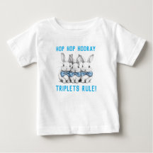 Ostergeschenk, Babydusche, Bunnies, Boys Triplets
