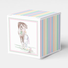 Ostergeschenk-Verpackung Pferd und Osterhase Geschenkschachtel