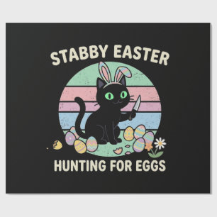 Ostergeschenke für Eier Lustige Katze Geschenkpapier
