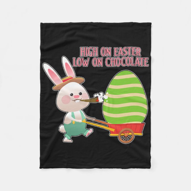 Ostergeschenke statt Schokolade Lustiges Ostern  Fleecedecke (Vorderseite)