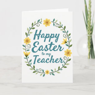 Ostergeschenkkarte für Lehrer Karte