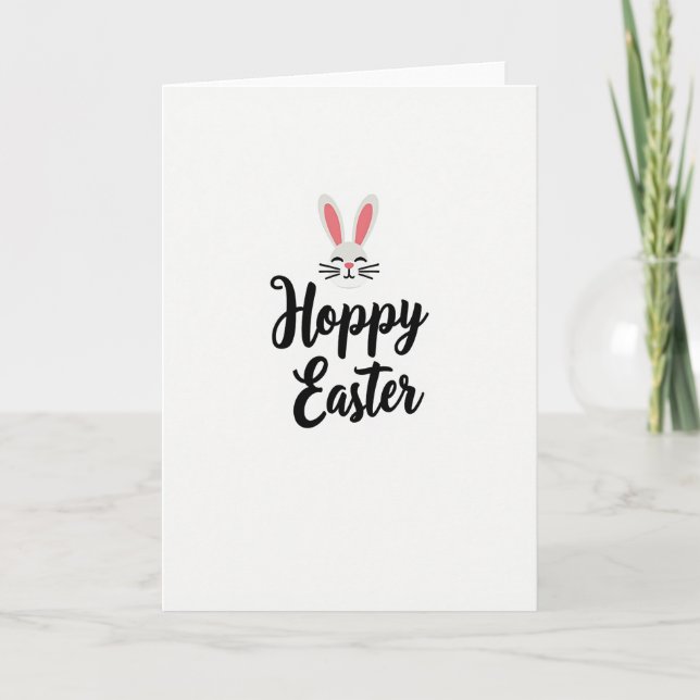 Ostergesichtkarte mit Hase Karte (Vorderseite)