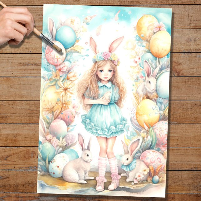 OsterGirl 2 Dekoupage Paper Seidenpapier (Von Creator hochgeladen)