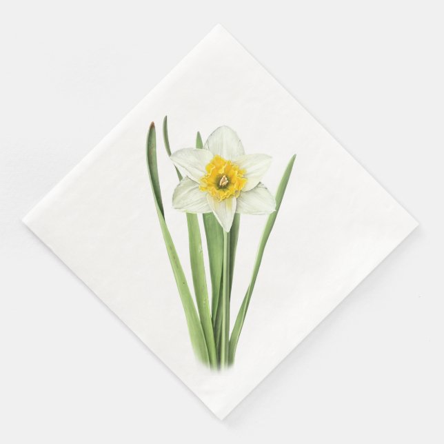 Osterglocke-Blume Serviette (Ecke)