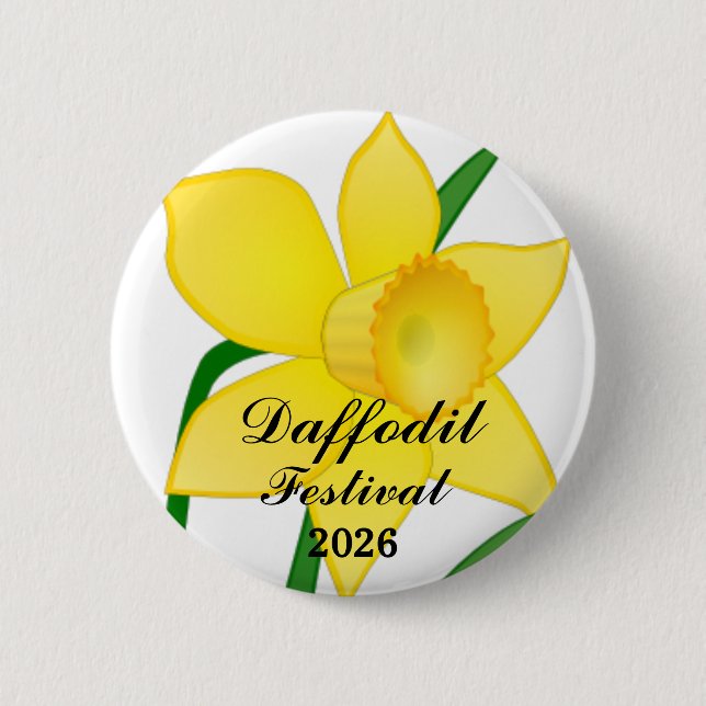 Osterglocken-Festivalknopf Button (Vorderseite)