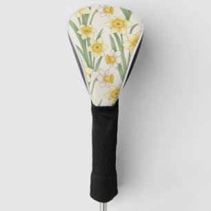 Osterglocken-Frühlingsblumen in sanftem Gelb und G Golf Headcover