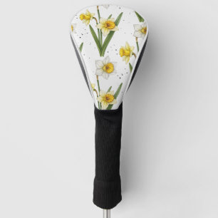 Osterglocken-Frühlingsblumen in sanftem Gelb und G Golf Headcover
