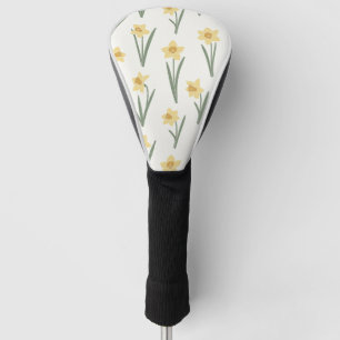 Osterglocken-Frühlingsblumen in sanftem Gelb und G Golf Headcover