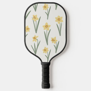 Osterglocken-Frühlingsblumen in sanftem Gelb und G Pickleball Schläger