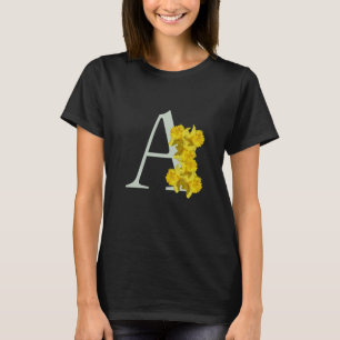 Osterglocken-Monogramm Initiale A T-Shirt