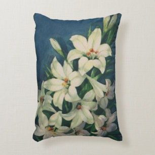 Osterglockenblumen, Vintage-Osterlilien Dekokissen