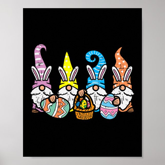 Ostergnau Bunnies Ei Jäger Männer Frauen Kinder Bo Poster (Vorne)
