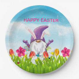 Ostergnome Napkins Pappteller