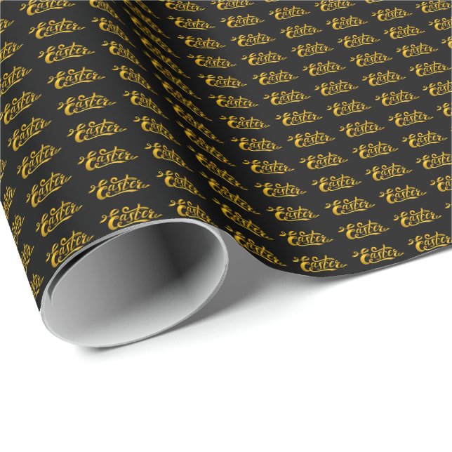 Ostergold-Eier Geschenkpapier (Rolleneckpunkt)