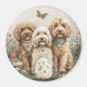 Ostergoldendoodle-Hunde Magnet