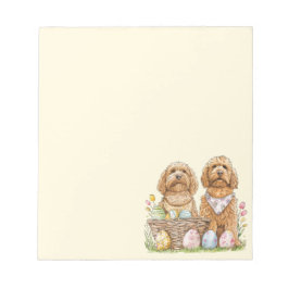 Ostergoldendoodle-Hunde Notizblock