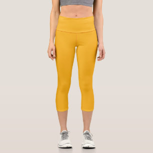 Ostergoldgelb Capri Leggings