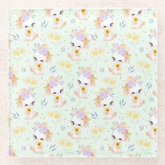 Ostergras Glasuntersetzer (Vorderseite)