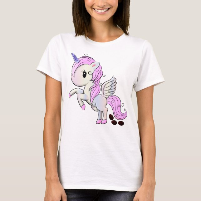 Ostergras Pegasus Schokoladeneier Gekackt T-Shirt (Vorderseite)