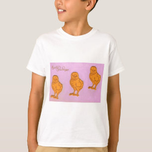 Ostergruß Chicks Lila T-Shirt