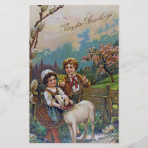 Ostergrüße 1908 briefpapier