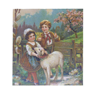 Ostergrüße 1908 notizblock