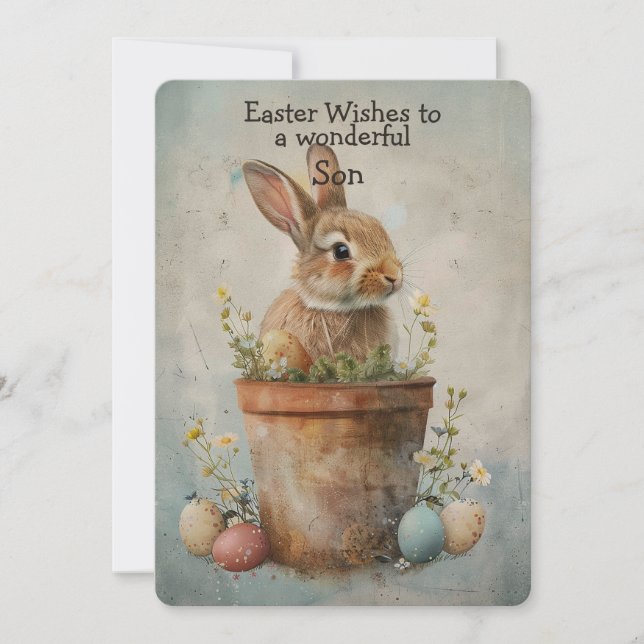Ostergrüße an einen wunderbaren Sohn (Vorderseite)