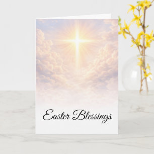 Ostergrüße Christliches Kreuz Sonnenaufgang Grüße Karte