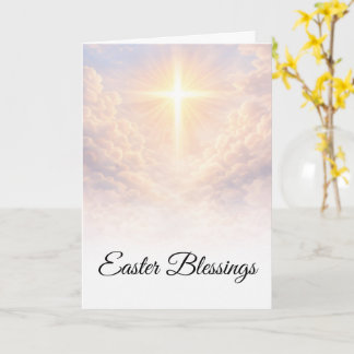Ostergrüße Christliches Kreuz Sonnenaufgang Grüße Karte