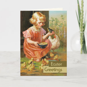 Ostergrüße. Kunstdruck-Osterkarte Feiertagskarte