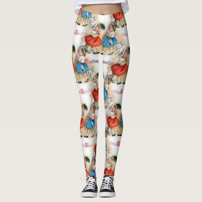 Ostergrüße Leggings (Vorderseite)