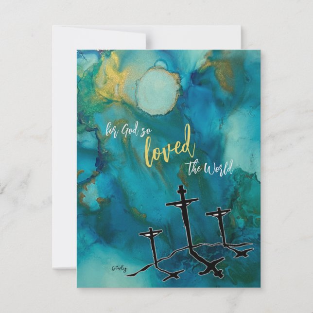 Osterhallelujah-Flachkarte (Vorderseite)