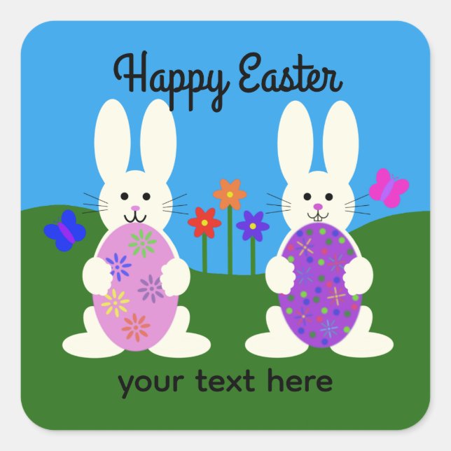 Osterhase #7-2 Stickers (Vorderseite)