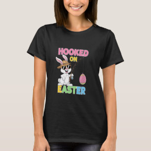 Osterhase Angeln Fangen Eier Spaß Feiertag Ostern T-Shirt