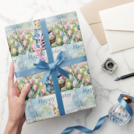 Osterhase auf einer Wiese Geschenkpapier