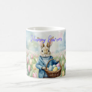 Osterhase auf einer Wiese Kaffeetasse
