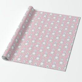 Osterhase auf Polka-Punkten Geschenkpapier