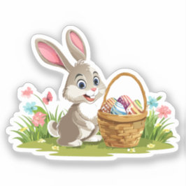 Osterhase Aufkleber