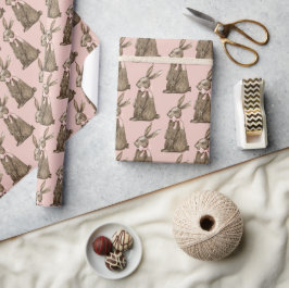 Osterhase aus Schokolade Geschenkpapier
